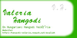 valeria hangodi business card